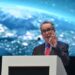 Mandatory Credit: Photo by Artur Widak/NurPhoto/Shutterstock (13634542p)
Ron Popper, CEO, Global Business Initiative on Human Rights, speaks in Krakow, during the Open Eyes Economy Summit 2022.
On Tuesday, November 22, 2022, in Krakow, Lesser Poland Voivodeship, Poland.
The Open Eyes Economy Summit 2022 In Krakow, Poland - 22 Nov 2022
